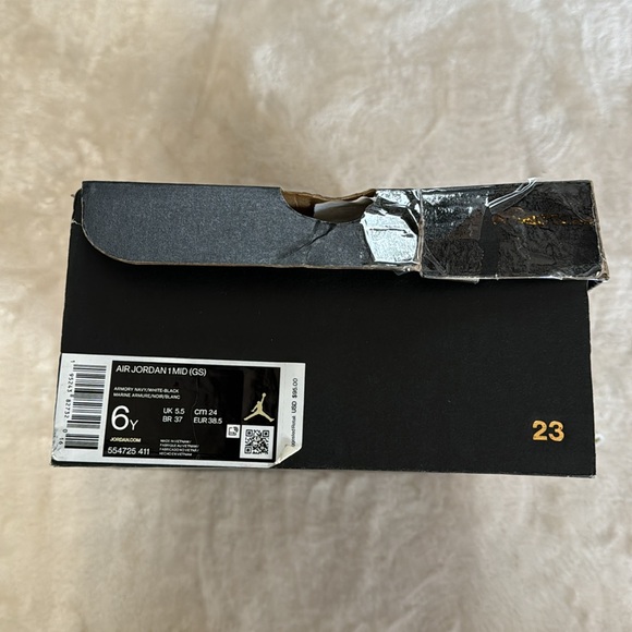 Air Jordan 1 MID navy white black sneakers - Picture 10 of 10